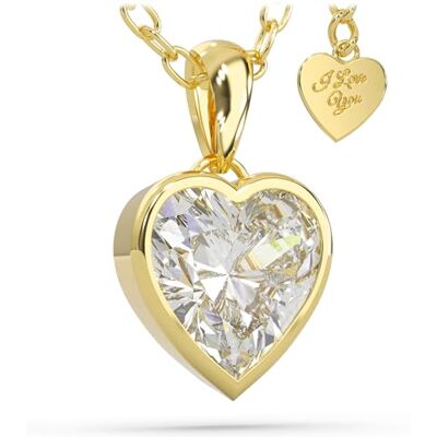 SERASAR Collier Argent Coeur Femme 316L Bijoux Or 18 carats Chaine Avec Pendentif Boîte à Idée Cadeau Fête des Mères Noël 30 Anniversaire - Publicité SERASAR Collier Argent Coeur Femme 316L Bijoux Or 18 carats Chaine Avec Pendentif Boîte à Idée Cadeau Fête des Mères Noël 30 Anniversaire - Publicité