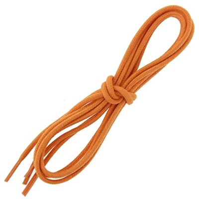 Les Lacets Français. Lacets ronds et épais. 3mm, Coton. Orange. 75cm FABRIQUE EN FRANCE - Publicité Les Lacets Français. Lacets ronds et épais. 3mm, Coton. Orange. 75cm FABRIQUE EN FRANCE - Publicité