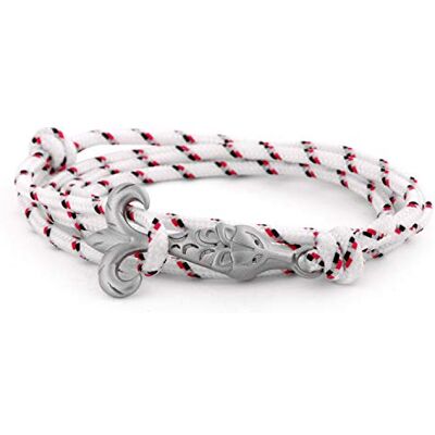 Akitsune Vulpes Segeltauarmband Maritim Fuchs Anker Armschmuck Damen Herren Edelstahl Doppelt Gewickelt Silber Weiß- Blau- Rot - Publicité Akitsune Vulpes Segeltauarmband Maritim Fuchs Anker Armschmuck Damen Herren Edelstahl Doppelt Gewickelt Silber Weiß- Blau- Rot - Publicité
