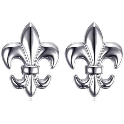 BOBIJOO Jewelry Lot de 2 Pin's Epingle Broche Pins Fleur de Lys Patriote Laiton Argenté 22x16mm - Publicité BOBIJOO Jewelry Lot de 2 Pin's Epingle Broche Pins Fleur de Lys Patriote Laiton Argenté 22x16mm - Publicité