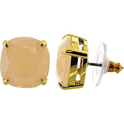 Kate Spade New York Small Square Studs, Clear - Publicité Kate Spade New York Small Square Studs, Clear - Publicité