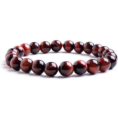Candyfancy Œil de Tigre Rouge 8MM Bracelet Pierres Précieuses Triple Protection Pierre Naturelles Perles Lithotherapie Guerison Homme Femme - Publicité Candyfancy Œil de Tigre Rouge 8MM Bracelet Pierres Précieuses Triple Protection Pierre Naturelles Perles Lithotherapie Guerison Homme Femme - Publicité