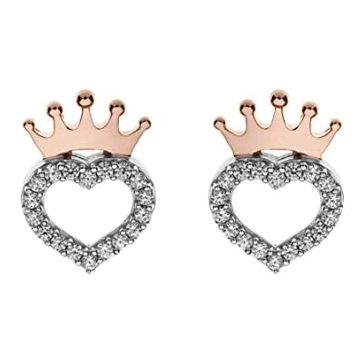 Boucles d'oreilles Disney en argent pour filles avec Minnie et Mickey Mouse, rose ou coquillage ou cœur, ornées de zircones Rose, Unica, Argent sterling, Zircone cubique - Publicité Boucles d'oreilles Disney en argent pour filles avec Minnie et Mickey Mouse, rose ou coquillage ou cœur, ornées de zircones Rose, Unica, Argent sterling, Zircone cubique - Publicité