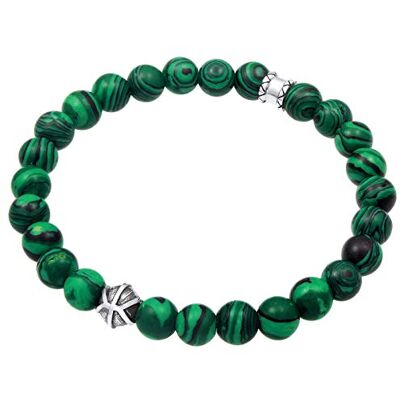 Kuzzoi Bracelet Bouddha pour homme avec perles en agate verte et pendentif en argent sterling 925 Longueur : 19-23 cm Élastique Bracelet de yoga - Publicité Kuzzoi Bracelet Bouddha pour homme avec perles en agate verte et pendentif en argent sterling 925 Longueur : 19-23 cm Élastique Bracelet de yoga - Publicité