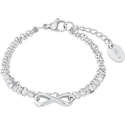 s.Oliver Bracelet en argent sterling 925/acier inoxydable pour fille, bijou de poignet pour enfant, motif, livré dans une boîte cadeau pour bijoux - Publicité s.Oliver Bracelet en argent sterling 925/acier inoxydable pour fille, bijou de poignet pour enfant, motif, livré dans une boîte cadeau pour bijoux - Publicité