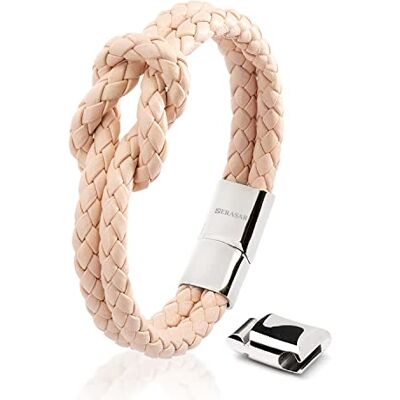SERASAR 18cm Rose Bracelet en Cuir pour Femmes avec Boîte Cadeau Noeud Bijoux Bracelets Belle Petite Amie Soeur Fille Mère Maman Partenaire Cadeaux Couple Women Woman Black Leather Gift Box - Publicité SERASAR 18cm Rose Bracelet en Cuir pour Femmes avec Boîte Cadeau Noeud Bijoux Bracelets Belle Petite Amie Soeur Fille Mère Maman Partenaire Cadeaux Couple Women Woman Black Leather Gift Box - Publicité