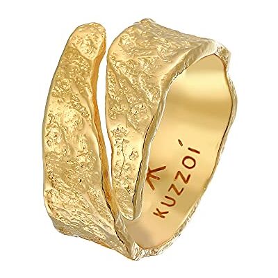 Kuzzoi Bague pour Homme au Design Usé Texturé Artistique Massive (12 mm) en Argent Sterling 925 Plaqué Or, Martelé Dorée, Taille 60-66, 0604852121 - Publicité Kuzzoi Bague pour Homme au Design Usé Texturé Artistique Massive (12 mm) en Argent Sterling 925 Plaqué Or, Martelé Dorée, Taille 60-66, 0604852121 - Publicité