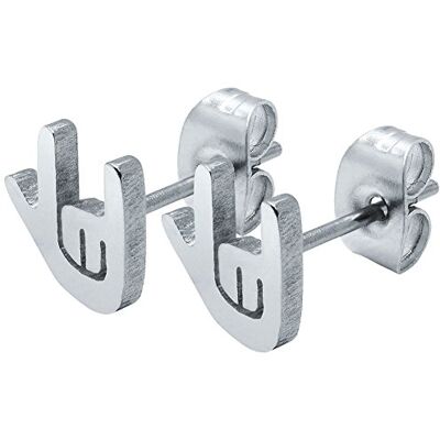 SoulCats Soul-Cats 1 paire de boucles d'oreille Heavy Metal rock argent, Couleur: Argent - Publicité SoulCats Soul-Cats 1 paire de boucles d'oreille Heavy Metal rock argent, Couleur: Argent - Publicité