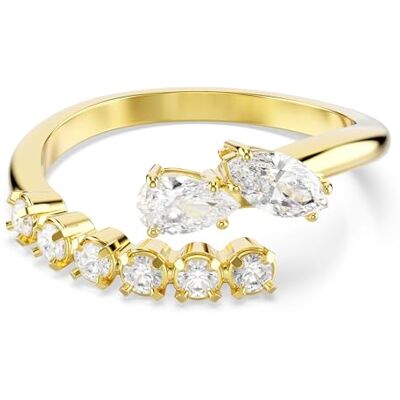 Swarovski Mesmera Collection Open Bague, Mixed Cuts, Blanc, Finition or 18k - Publicité Swarovski Mesmera Collection Open Bague, Mixed Cuts, Blanc, Finition or 18k - Publicité