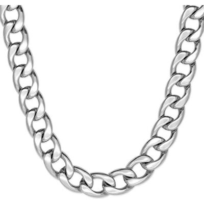 SoulCats Collier blindé avec ou sans Bracelet pour Acier Inoxydable, Largeur: 14 mm, au Choix : Collier 55 cm, Couleur : Argent - Publicité SoulCats Collier blindé avec ou sans Bracelet pour Acier Inoxydable, Largeur: 14 mm, au Choix : Collier 55 cm, Couleur : Argent - Publicité