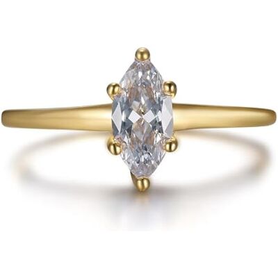 BOBIJOO Jewelry Bague Marquise Zirconium Fine Discrète Femme Enfant Acier Inoxydable Or Doré Plaqué 50 (5 US), Doré Or Fin Acier Inoxydable 316 - Publicité BOBIJOO Jewelry Bague Marquise Zirconium Fine Discrète Femme Enfant Acier Inoxydable Or Doré Plaqué 50 (5 US), Doré Or Fin Acier Inoxydable 316 - Publicité