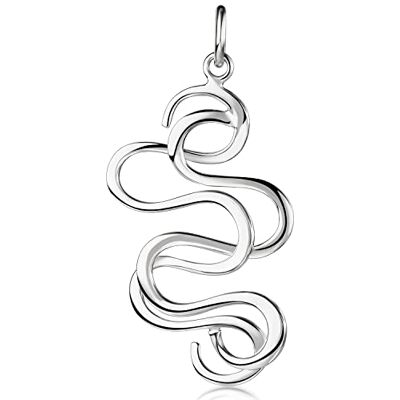 MATERIA by Matthias Wagner Pendentif moderne en argent 925 avec flammes et flammes # - Publicité MATERIA by Matthias Wagner Pendentif moderne en argent 925 avec flammes et flammes # - Publicité