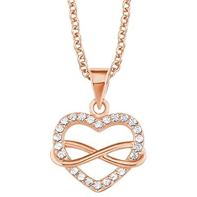 s.Oliver Collier avec pendentif en argent 925 Sterling pour femmes, avec zirconium synth., 42+3 cm, couleur rose, Infinity, Livré en boîte cadeau de bijoux - Publicité s.Oliver Collier avec pendentif en argent 925 Sterling pour femmes, avec zirconium synth., 42+3 cm, couleur rose, Infinity, Livré en boîte cadeau de bijoux - Publicité