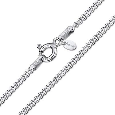 Amberta® Bijoux Collier Chaîne Argent 925/1000 Maille Gourmette Largeur 1.3 mm Longueur 40 45 50 55 60 70 cm (50cm) - Publicité Amberta® Bijoux Collier Chaîne Argent 925/1000 Maille Gourmette Largeur 1.3 mm Longueur 40 45 50 55 60 70 cm (50cm) - Publicité