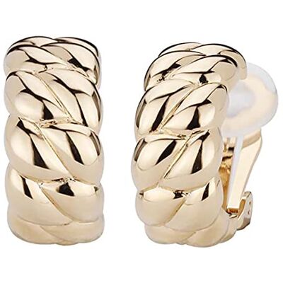 Traveller? Boucles d'oreilles Bijoux Clip???ou or 22?carats rhodi???halbcreole Plaqu? or - Publicité Traveller? Boucles d'oreilles Bijoux Clip???ou or 22?carats rhodi???halbcreole Plaqu? or - Publicité
