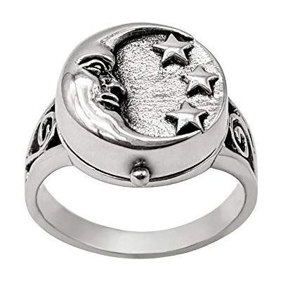 81stgeneration Bague Médaillon Croissant de Lune en Argent Sterling pour Femme Bague Chevalière Étoile en Argent 925 Don Spirituel Pièce Céleste Gothique - Publicité 81stgeneration Bague Médaillon Croissant de Lune en Argent Sterling pour Femme Bague Chevalière Étoile en Argent 925 Don Spirituel Pièce Céleste Gothique - Publicité