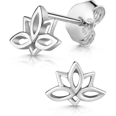 MATERIA by Matthias Wagner Lotus Flowers Boucles d'oreilles en argent 925 pour femme, argenté - Publicité MATERIA by Matthias Wagner Lotus Flowers Boucles d'oreilles en argent 925 pour femme, argenté - Publicité