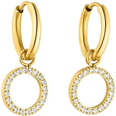 Purelei Boucles d’oreilles femmes acier inoxydable résistantes à l’eau – Créoles dorées avec zirconium, élégance intemporelle, 1,4 cm, bijou mode tendance pour style personnel - Publicité Purelei Boucles d’oreilles femmes acier inoxydable résistantes à l’eau – Créoles dorées avec zirconium, élégance intemporelle, 1,4 cm, bijou mode tendance pour style personnel - Publicité