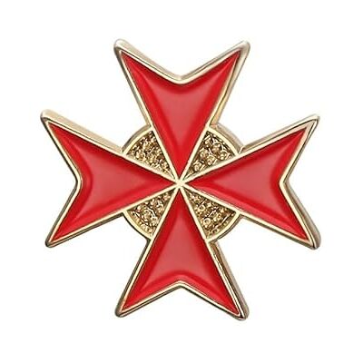 BOBIJOO Jewelry Pin's épinglette Broche Symbole Templier Croix de Malte rouge 16mm - Publicité BOBIJOO Jewelry Pin's épinglette Broche Symbole Templier Croix de Malte rouge 16mm - Publicité