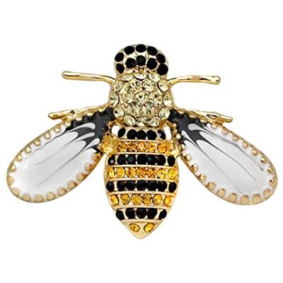 Clj Charles Le Jeune Broche Abeille Design Strass Et émaillée Insectes Belle qualité de finition Epingle élégant Cadeau d'anniversaire de Femmes Filles Fournitures de Fête de Mariage Noël - Publicité Clj Charles Le Jeune Broche Abeille Design Strass Et émaillée Insectes Belle qualité de finition Epingle élégant Cadeau d'anniversaire de Femmes Filles Fournitures de Fête de Mariage Noël - Publicité