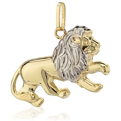 NKlaus roi des lions 9 carats or jaune 375 animal pendentif 23x15,4mm amulette - Publicité NKlaus roi des lions 9 carats or jaune 375 animal pendentif 23x15,4mm amulette - Publicité