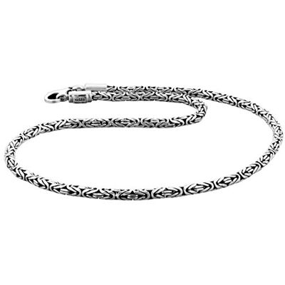 kuzzoi Collier pour homme en argent sterling 925, chaîne cubaine byzantine originale, longueur 17-21 cm, largeur 0,8 cm, 40 g, 60 centimeters, Métal Argent sterling, Pas de pierre précieuse - Publicité kuzzoi Collier pour homme en argent sterling 925, chaîne cubaine byzantine originale, longueur 17-21 cm, largeur 0,8 cm, 40 g, 60 centimeters, Métal Argent sterling, Pas de pierre précieuse - Publicité
