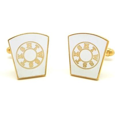 BOBIJOO JEWELRY Boutons de Manchette Franc Maçon Laiton Doréà l'Or Fin Email Blanc Maçonnerie Masonic Freemason HTWSSTKS - Publicité BOBIJOO JEWELRY Boutons de Manchette Franc Maçon Laiton Doréà l'Or Fin Email Blanc Maçonnerie Masonic Freemason HTWSSTKS - Publicité
