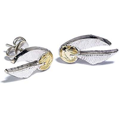 Harry Potter Vif D'or Unisexe Set de clous d'oreilles couleur argent Argent Sterling - Publicité Harry Potter Vif D'or Unisexe Set de clous d'oreilles couleur argent Argent Sterling - Publicité