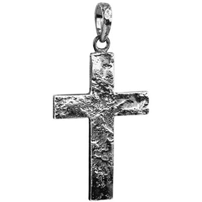 Kuzzoi Pendentif en forme de croix en argent sterling 925 massif pour colliers Pendentif en forme de croix fait à la main 54 mm de haut - Publicité Kuzzoi Pendentif en forme de croix en argent sterling 925 massif pour colliers Pendentif en forme de croix fait à la main 54 mm de haut - Publicité