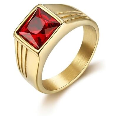 BOBIJOO Jewelry Bague Chevalière Discrète Homme Gitan Forme Carré Acier Doré Or Fin Plaqué Rubis 66 - Publicité BOBIJOO Jewelry Bague Chevalière Discrète Homme Gitan Forme Carré Acier Doré Or Fin Plaqué Rubis 66 - Publicité