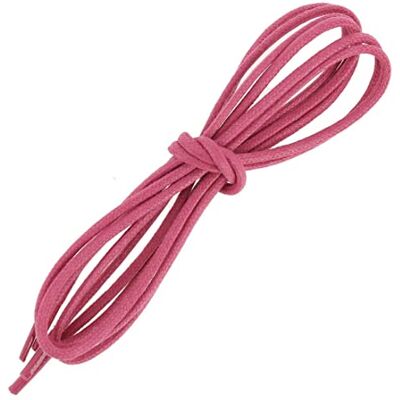 Les Lacets Français. Lacets ronds et épais. 3mm, Coton. Rose tulipe. 75cm FABRIQUE EN FRANCE - Publicité Les Lacets Français. Lacets ronds et épais. 3mm, Coton. Rose tulipe. 75cm FABRIQUE EN FRANCE - Publicité