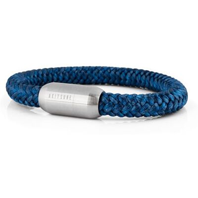 Akitsune Portus Bracelet Corde Voile Boucle magntique Bracelet Femme Ancre Homme Maritime Argent Mat Bleu Marine 19cm - Publicité Akitsune Portus Bracelet Corde Voile Boucle magntique Bracelet Femme Ancre Homme Maritime Argent Mat Bleu Marine 19cm - Publicité