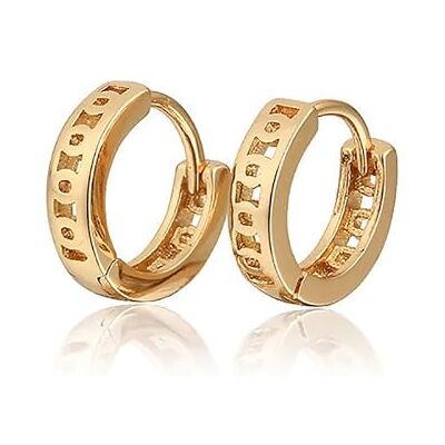 BOBIJOO Jewelry Boucles d'Oreilles Ajourées Enfant Bébé Fille Doré Or Plaqué Anneaux Créoles Baptême Anniversaire - Publicité BOBIJOO Jewelry Boucles d'Oreilles Ajourées Enfant Bébé Fille Doré Or Plaqué Anneaux Créoles Baptême Anniversaire - Publicité