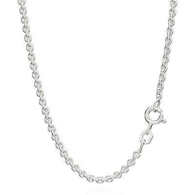 NKlaus Chaîne d'ancre 55cm Argent Sterling 925 Rond Collier Massif 2,40mm de large 8905 - Publicité NKlaus Chaîne d'ancre 55cm Argent Sterling 925 Rond Collier Massif 2,40mm de large 8905 - Publicité