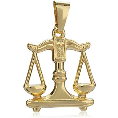 NKlaus pendentif petite balance 333 or jaune 8 carats amulette polie pour collier - Publicité NKlaus pendentif petite balance 333 or jaune 8 carats amulette polie pour collier - Publicité
