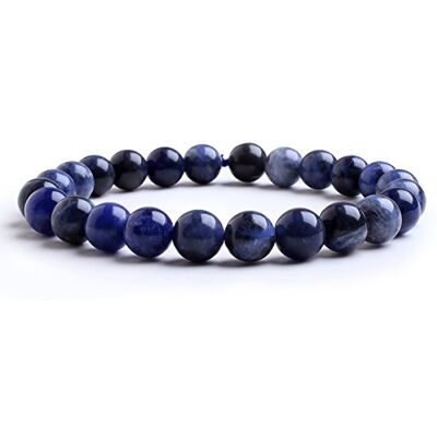 Candyfancy Sodalite Bracelet Pierres Précieuses Guerison 8MM Perles Naturelles Lithotherapie Élastique Femme Homme - Publicité Candyfancy Sodalite Bracelet Pierres Précieuses Guerison 8MM Perles Naturelles Lithotherapie Élastique Femme Homme - Publicité