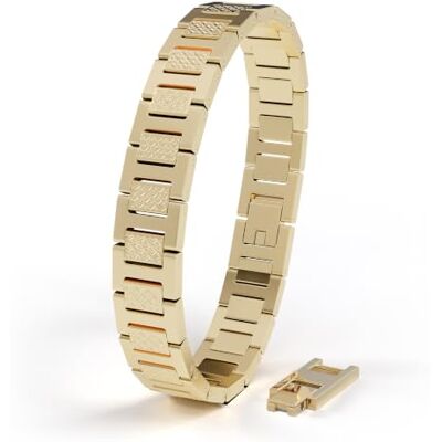 SERASAR Bracelet en Or pour Hommes Acier Inoxydable Bijoux Fantaisie Jewellery Mens - Publicité SERASAR Bracelet en Or pour Hommes Acier Inoxydable Bijoux Fantaisie Jewellery Mens - Publicité