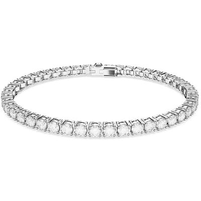 Swarovski Bracelet Matrix Tennis, Taille ronde, Blanc, Métal rhodié - Publicité Swarovski Bracelet Matrix Tennis, Taille ronde, Blanc, Métal rhodié - Publicité