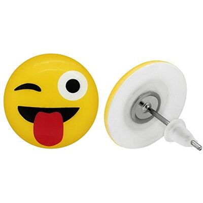 SoulCats Soul-Cats 1 paire de boucles d'oreilles émoticônes Emoji émoticônes acrylique jaune Boucles d'oreilles en acier inoxydable, Modèle: 2 - Publicité SoulCats Soul-Cats 1 paire de boucles d'oreilles émoticônes Emoji émoticônes acrylique jaune Boucles d'oreilles en acier inoxydable, Modèle: 2 - Publicité