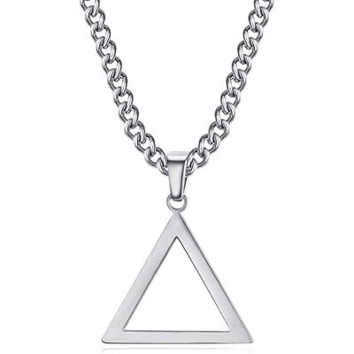 BOBIJOO Jewelry Pendentif Collier Triangle Emblème Franc Maçonnerie Acier 316L Argenté Chaîne - Publicité BOBIJOO Jewelry Pendentif Collier Triangle Emblème Franc Maçonnerie Acier 316L Argenté Chaîne - Publicité