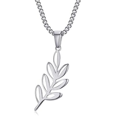 BOBIJOO Jewelry Pendentif Collier Branche Acacia Titi Franc Maçonnerie Acier 316L Argenté Amour de Dieu Chaîne - Publicité BOBIJOO Jewelry Pendentif Collier Branche Acacia Titi Franc Maçonnerie Acier 316L Argenté Amour de Dieu Chaîne - Publicité