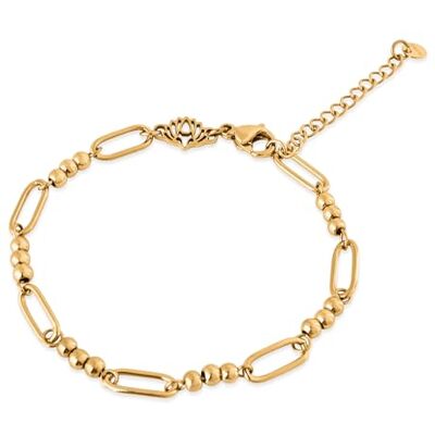 Akitsune Charisma Bracelet pour Femme Bracelet lgant en Acier Inoxydable 316L pour Femme Rsistant l'eau et Anti-allergne Bracelet Chane de 15 cm de Long + 3 cm de rallonge Or 18 carats - Publicité Akitsune Charisma Bracelet pour Femme Bracelet lgant en Acier Inoxydable 316L pour Femme Rsistant l'eau et Anti-allergne Bracelet Chane de 15 cm de Long + 3 cm de rallonge Or 18 carats - Publicité