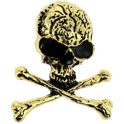 Clj Charles Le Jeune Broche Tête De Mort Et Os Croisés Couleur Dorée Symbole De Rébellion Et De Style Tête de mort Belle qualité de finition Epingle élégant Cadeau d'anniversaire de Femmes Filles Fourniture - Publicité Clj Charles Le Jeune Broche Tête De Mort Et Os Croisés Couleur Dorée Symbole De Rébellion Et De Style Tête de mort Belle qualité de finition Epingle élégant Cadeau d'anniversaire de Femmes Filles Fourniture - Publicité