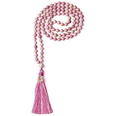 COAI Collier Mala 108 Perles Bouddhistes Nouées Om Unisexe - Publicité COAI Collier Mala 108 Perles Bouddhistes Nouées Om Unisexe - Publicité