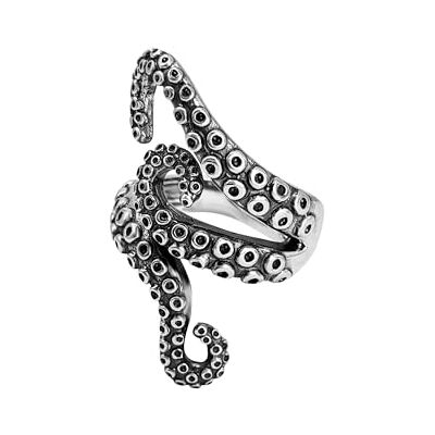 81stgeneration Bague Enveloppante en Argent Sterling avec Pattes et Bras de Pieuvre Bijoux D'été Tendance en Argent 925 Conception de Demi-doigt Ocean Kraken Bague de Pouce de Plage Nautique - Publicité 81stgeneration Bague Enveloppante en Argent Sterling avec Pattes et Bras de Pieuvre Bijoux D'été Tendance en Argent 925 Conception de Demi-doigt Ocean Kraken Bague de Pouce de Plage Nautique - Publicité