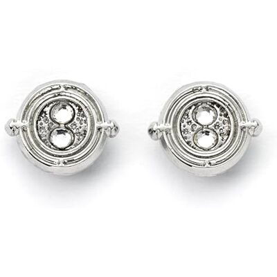 Harry Potter Silver Tone Time Turner Stud Earrings 1 Pair - Publicité Harry Potter Silver Tone Time Turner Stud Earrings 1 Pair - Publicité