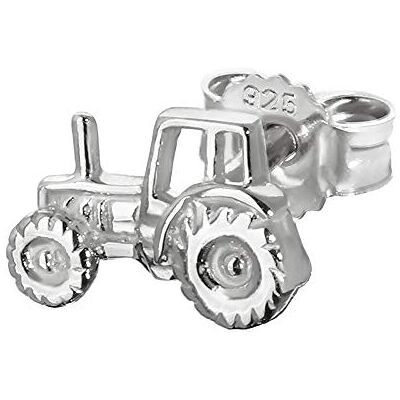 NKlaus Single Tracteur Tracteur Argent massif 925 Clou d'oreille 8 * 5mm Argent Boucle d'oreille - Publicité NKlaus Single Tracteur Tracteur Argent massif 925 Clou d'oreille 8 * 5mm Argent Boucle d'oreille - Publicité