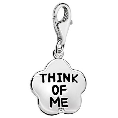 Quiges Charm Pendentif en Argent 925 Amour avec Fermoir - Publicité Quiges Charm Pendentif en Argent 925 Amour avec Fermoir - Publicité