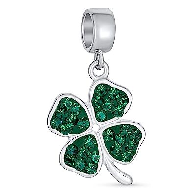 Bling Jewelry Pendentif Celtique Lucky Good Luck Leaf Green Cristal Trèfle Irish Clover Pendre Charm Pour Femmes .925 Argent Sterling - Publicité Bling Jewelry Pendentif Celtique Lucky Good Luck Leaf Green Cristal Trèfle Irish Clover Pendre Charm Pour Femmes .925 Argent Sterling - Publicité