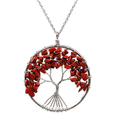 BlackAmazement Pendentif avec 2 colliers arbre de vie Arbre de vie Arbre de vie Pierre naturelle Quartz Argent Violet Vert Jaune Clair Rouge Bleu Femme, Métal, Quartz - Publicité BlackAmazement Pendentif avec 2 colliers arbre de vie Arbre de vie Arbre de vie Pierre naturelle Quartz Argent Violet Vert Jaune Clair Rouge Bleu Femme, Métal, Quartz - Publicité